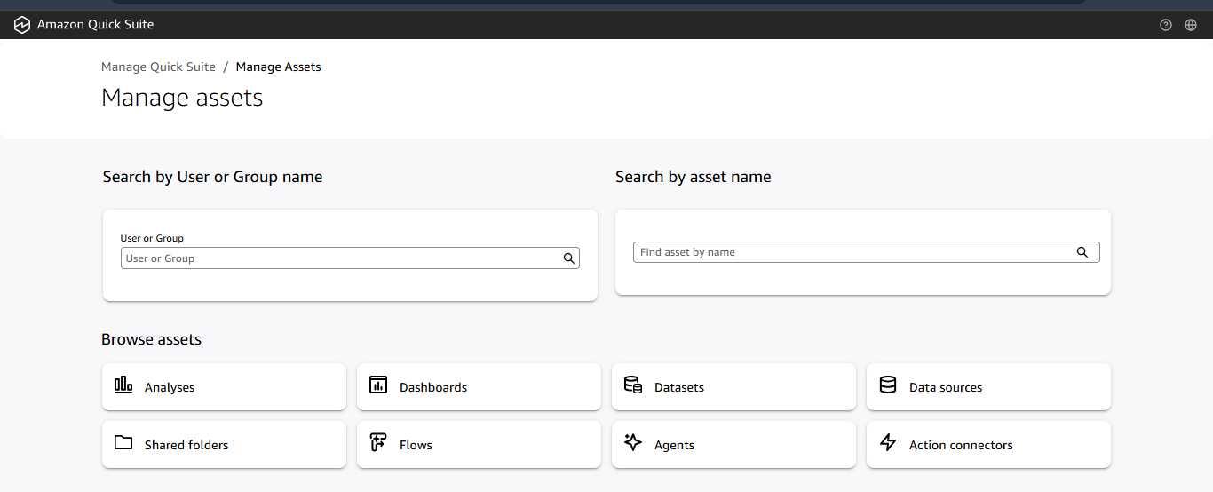 Amazon QuickSight (Quick Suite)